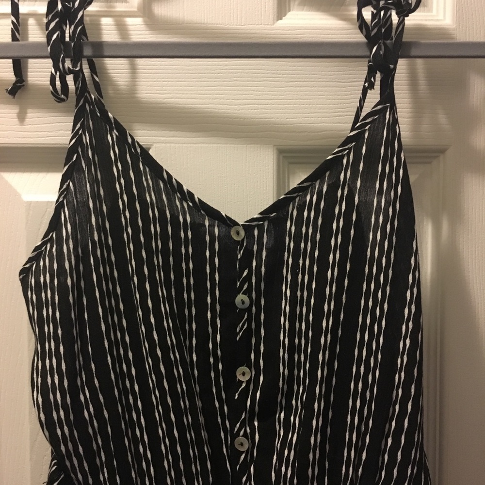 Black and white jumpsuit